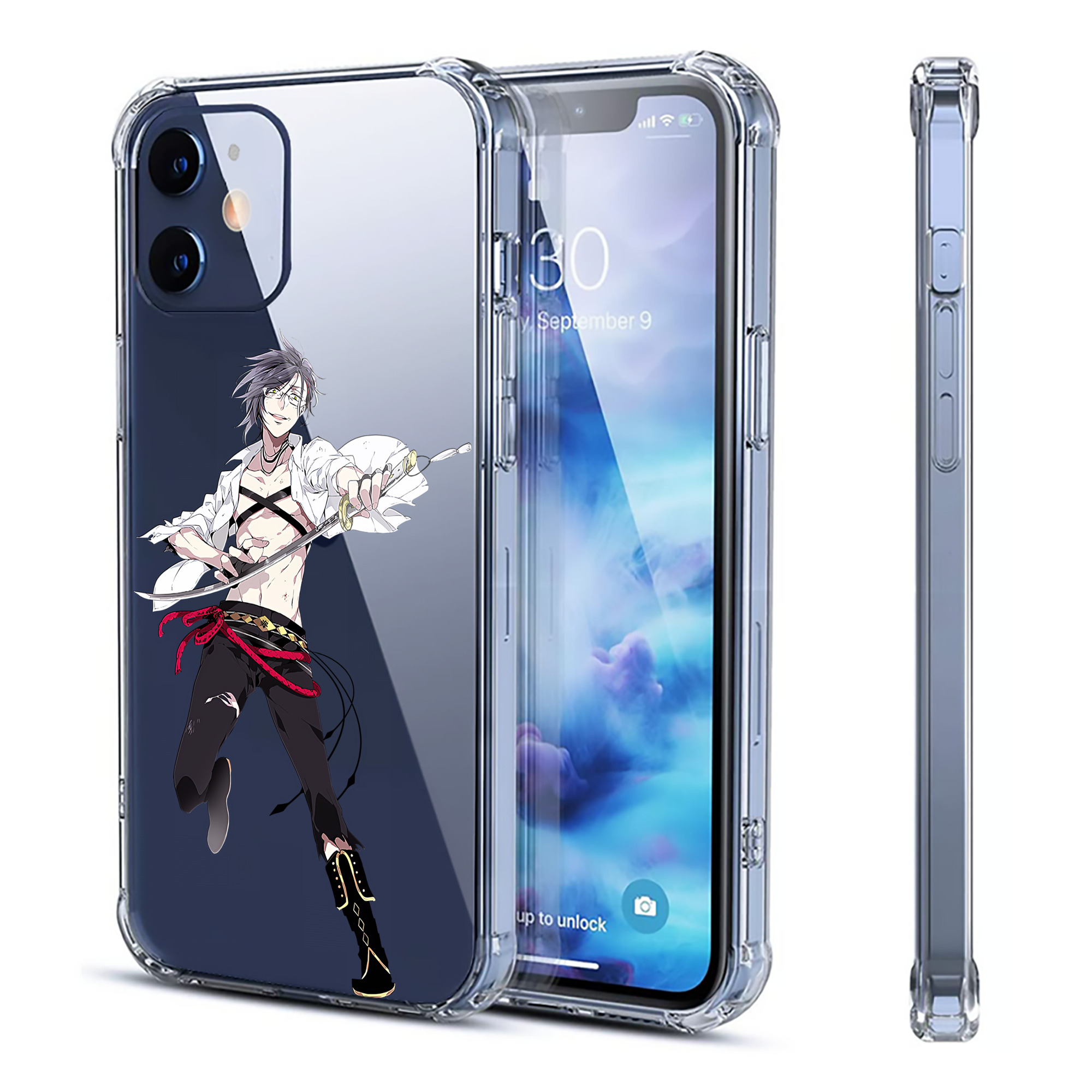 （画像用） 刀剣乱舞 Touken Ranbu 【iPhone 12シリーズ対応】透明スマホケース（クリアソフトケース）